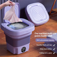 Portable Washing Machine, Foldable Design, Spin Dryer
