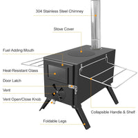 Wood Burning Stove, Portable, Foldable