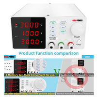 DC Power Supply, Adjustable Voltage, Memory Storage Function