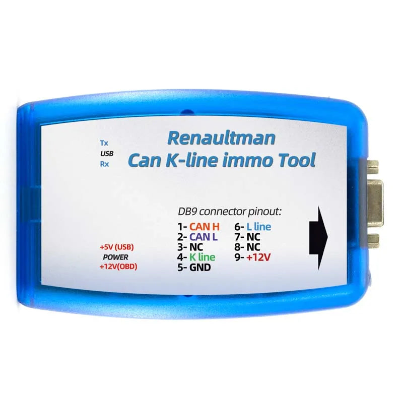 Renault CAN K-line Immo Tool, OBD2 ECU -ohjelmoija, EEPROM Flash -ohjelmointi