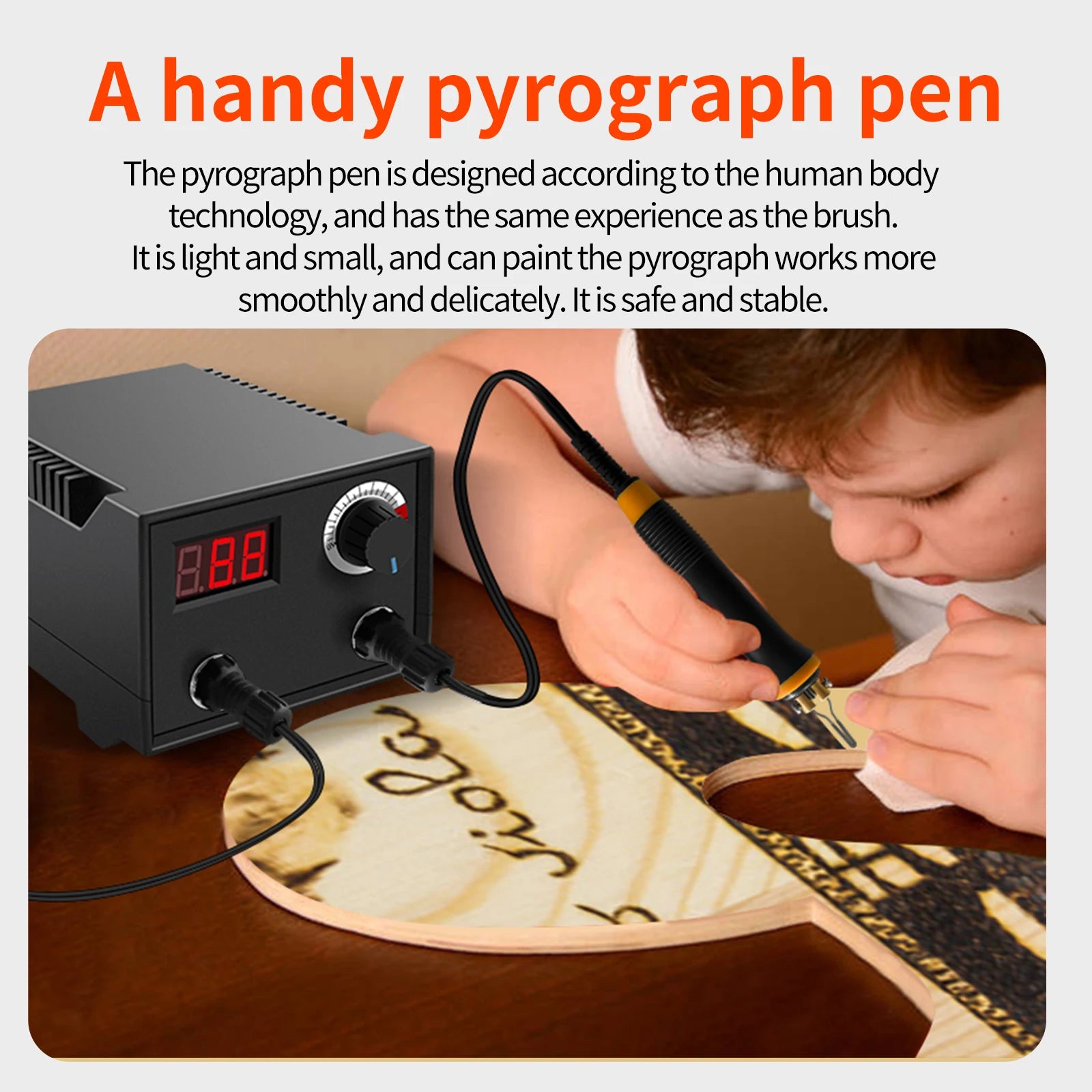 Pyrography Machine, Adjustable Temperature Control, Electric Soldering Iron