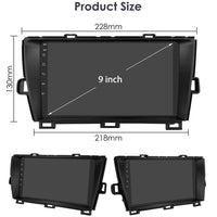 Autoradio für Toyota Prius XW30, QLED Display, Android 12, Carplay