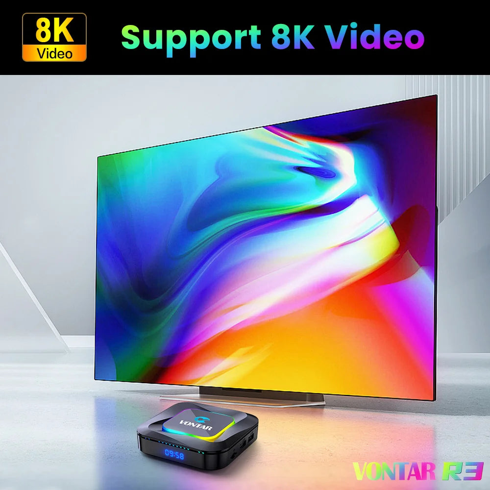 TV-box, Android 13, 8K-video