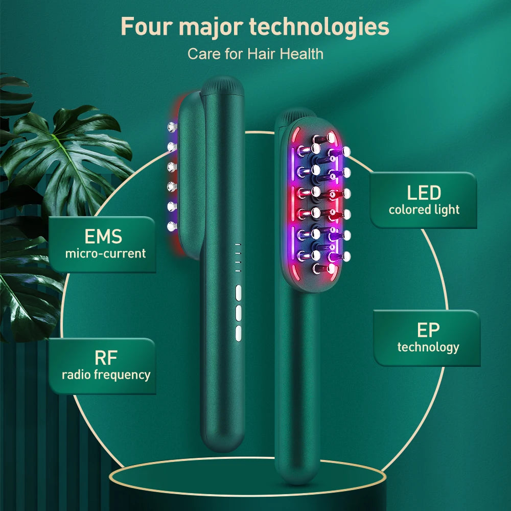 Haargroeikam, Roodlichttherapie, Hoofdhuidmassager