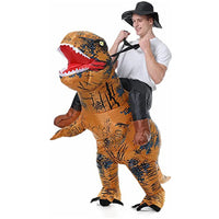 Opblaasbaar Dinosauruskostuum, Halloweenfeest Cosplay, Vrouwen Mannen