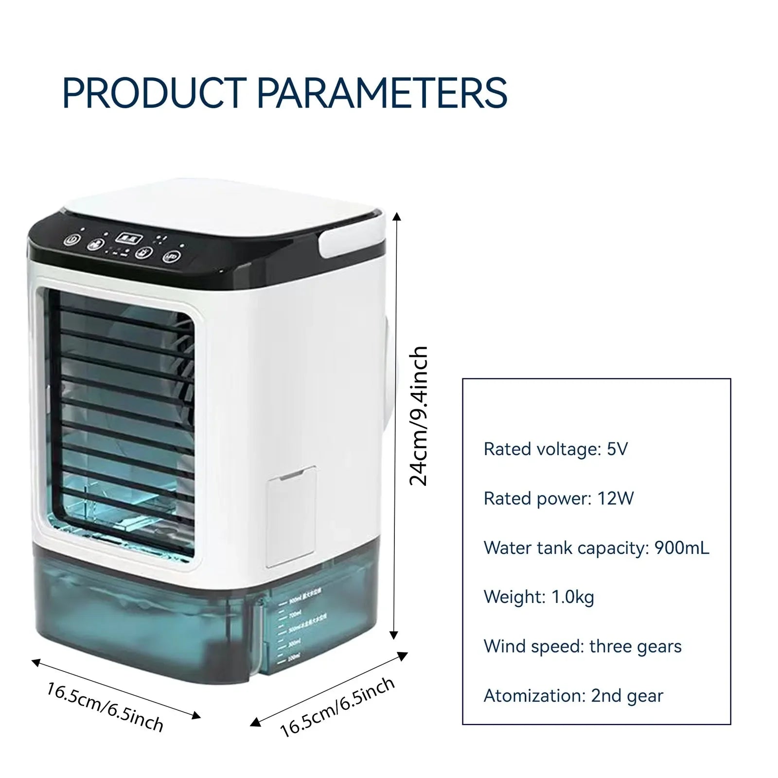 Air Conditioner, Portable Design, 3-Speed Control