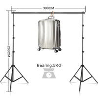 Background Stand, Adjustable Height, Green Screen Compatible