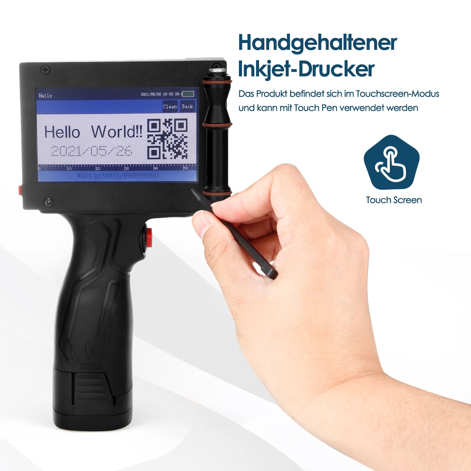 Handheld Printer, Draagbaar, Touch Inkjet