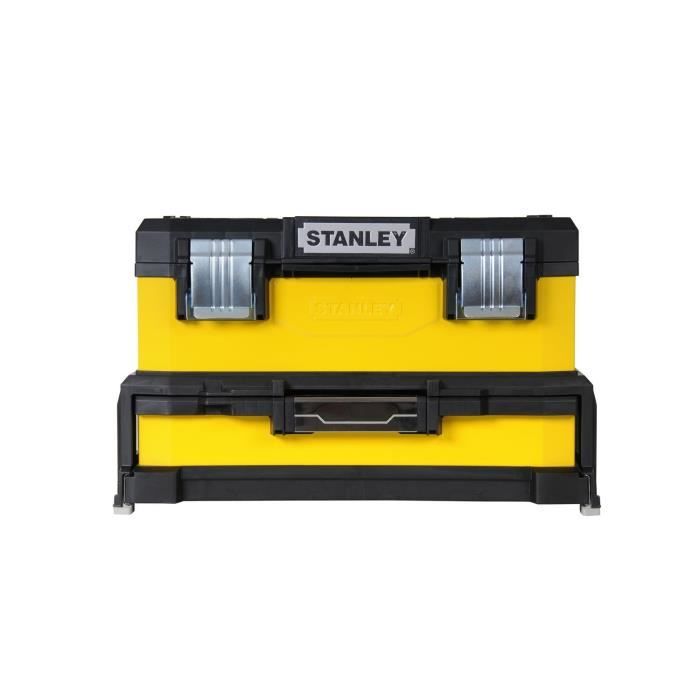 STANLEY Toolbox with yellow drawer 51cm empty