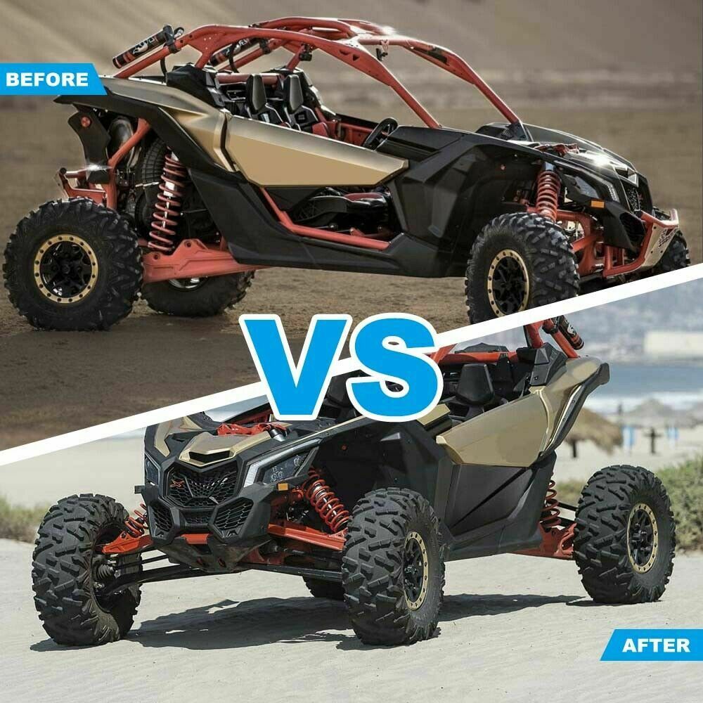 UTV Door Panel Inserts with Metal Frame - Can Am Maverick X3 2 D