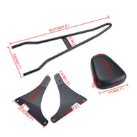 Spătar Sissy Bar pasager spate - negru pentru Harley Davidson