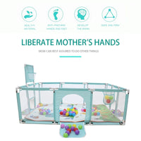 Baby Speelbox, Binnen Veiligheidshek, Basketbalframe