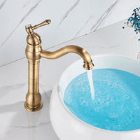 Bathroom Faucet, Brass Construction, Hot and Cold Water Mixer