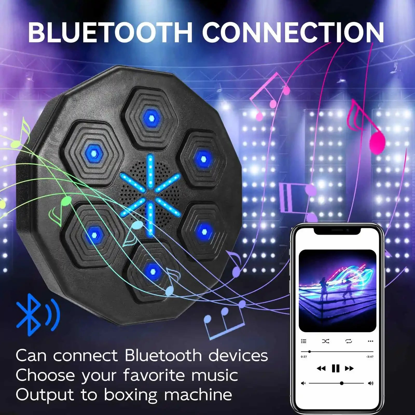 Antrenor de box, conectivitate Bluetooth, montat pe perete