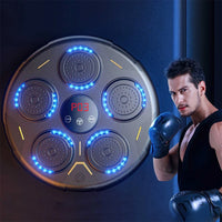 Smart Music Boxing Trainer, LED Electronic Response, Bluetooth-Compatible