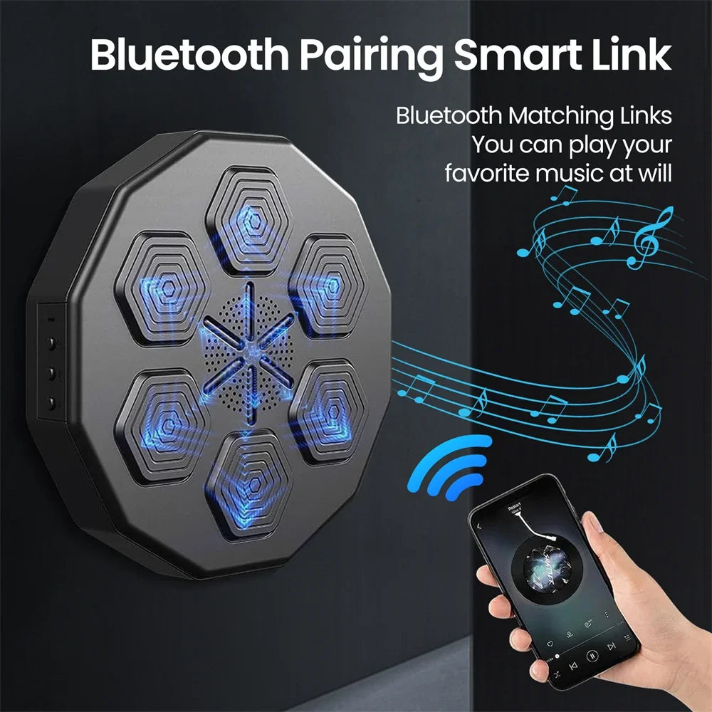 Music Boxing Machine, Smart Bluetooth Boxing trainer, Wall mounted for Adults and Children