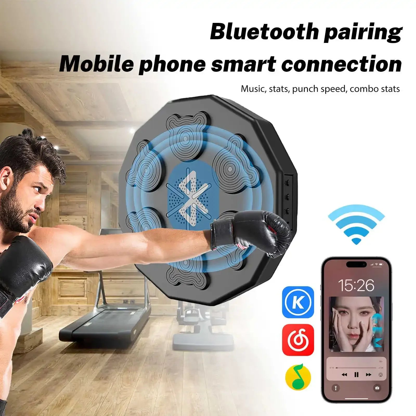 Boxing Trainingsmaschine, USB-Verbindung, Bluetooth-Kompatibilität