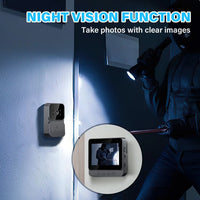 Smart WiFi dørklokke, trådløs visuel dørtelefon, infrarød natvision