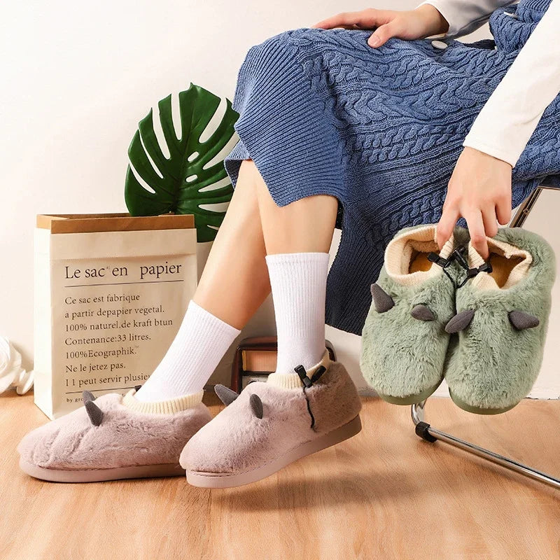 Foot Warmer Slippers, Soft Plush, USB Charging