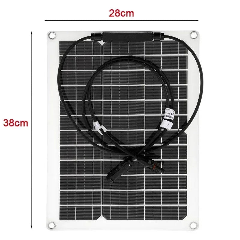 Solenergisystempaket, batteriladdare, 300W solpanel