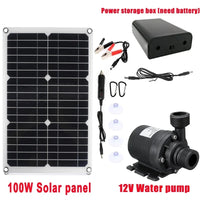 Solar Water Pump Kit, Brushless Solar Panel, Powered Fountain Pond Pump