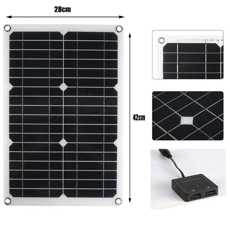 Solcellsvattenpump-kit, borstlös solpanel, drivet fontän dammpump