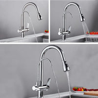 Keukenkraan, chroom afwerking, 360 graden rotatie