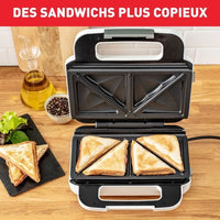 Tefal SW701110 SNACK XL Multifunction Croque apparatus, extra-worm and croques removable plates, vertical storage