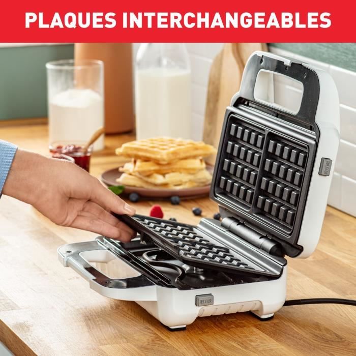 Tefal SW701110 SNACK XL Multifunction Croque apparatus, extra-worm and croques removable plates, vertical storage