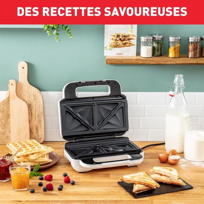 Tefal SW701110 SNACK XL Multifunction Croque apparatus, extra-worm and croques removable plates, vertical storage