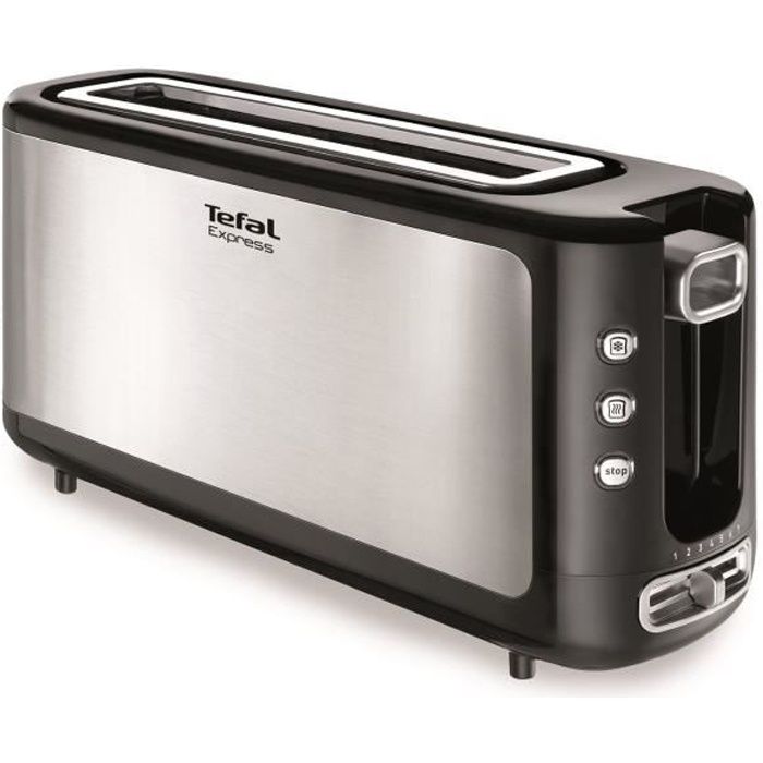 Tefal TL365etr Express Grille-Pain 1 Slot, Toaster, 7 golden levels, defrosting, heating, extra high rise in bread