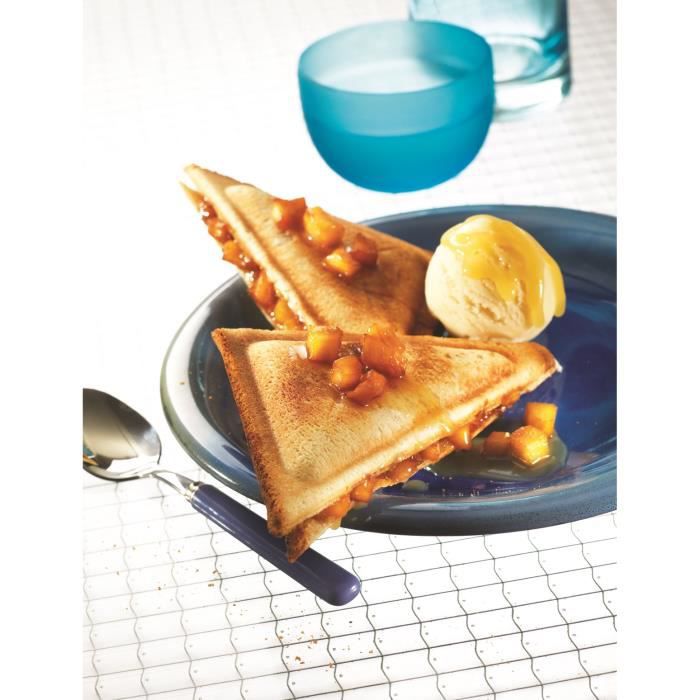 TEFAL Accessories XA800212 Set of 2 plates croque triangle Snack Collection