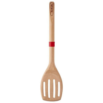 TEFAL Ingenio angle spatula - Beech wood and platinium silicone - 32 cm