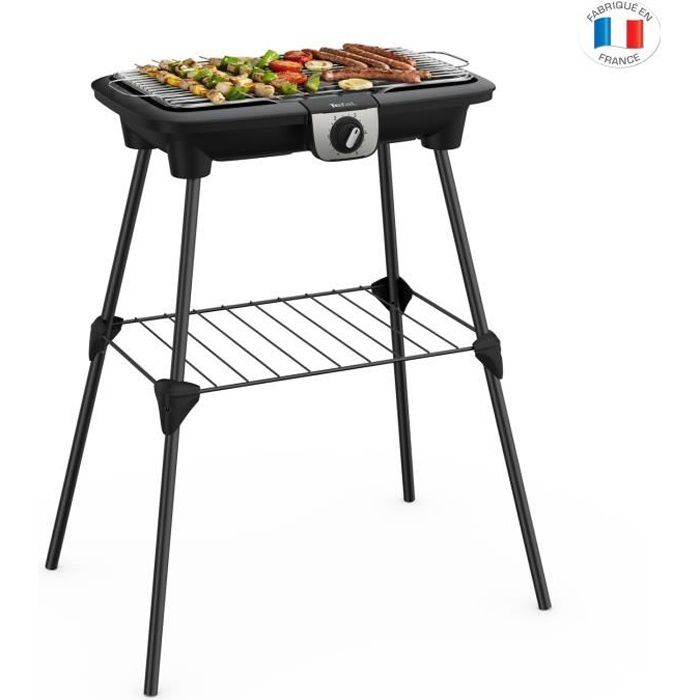 WEASY GBE42 Electric BBQ grill to stand or on feet-41.5x24cm-Adjustable temperature-2000W -Removable tray-Non-slip feet