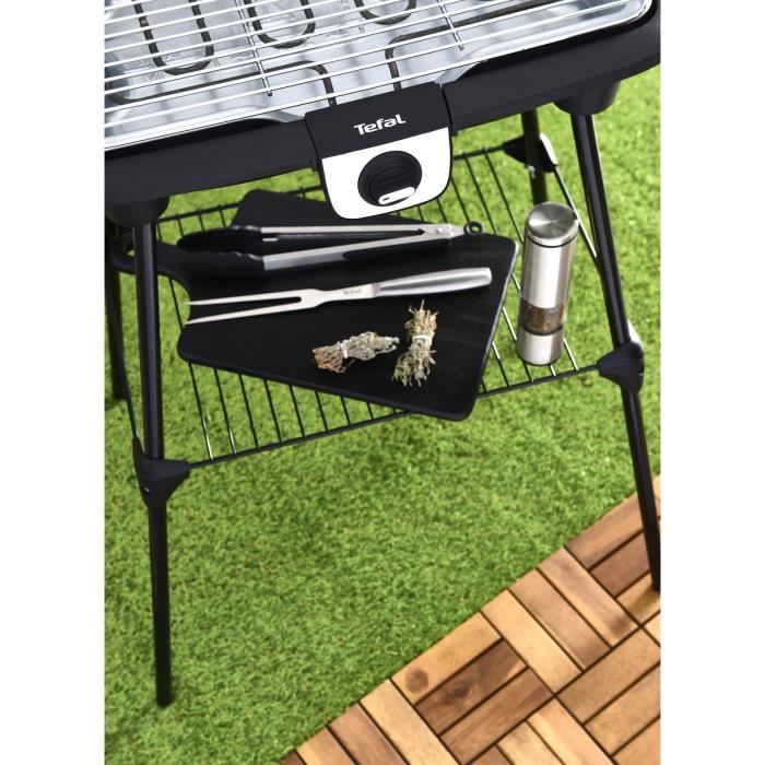 WEASY GBE42 Electric BBQ grill to stand or on feet-41.5x24cm-Adjustable temperature-2000W -Removable tray-Non-slip feet