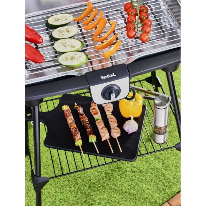 WEASY GBE42 Electric BBQ grill to stand or on feet-41.5x24cm-Adjustable temperature-2000W -Removable tray-Non-slip feet