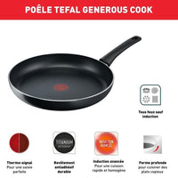 Tefal C2789602 6-piece cookware set, Casserole, Frying pan, Sauté pan + glass cover, Induction, Non-stick, Made in France