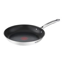 Tefal G732S255 Lot of 2 24/28 cm stoves, induction, stainless steel exterior reverse, non -stick interior, Duetto, Duetto
