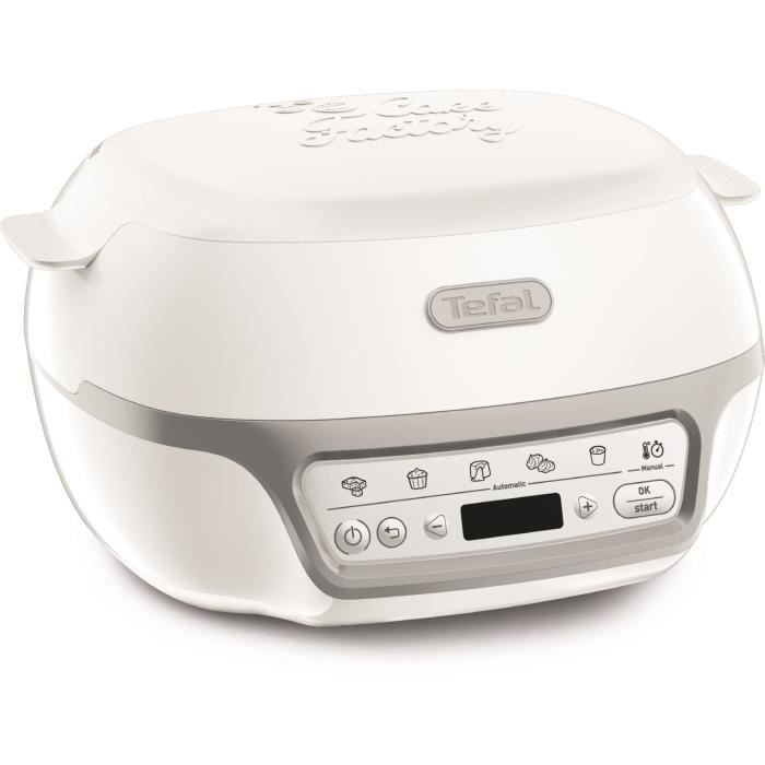 Tefal KD812110 Cake Factory Delights Silver Cake Cake, 5 Auto Programs + Manual mode, Accessories, Dedicated Application