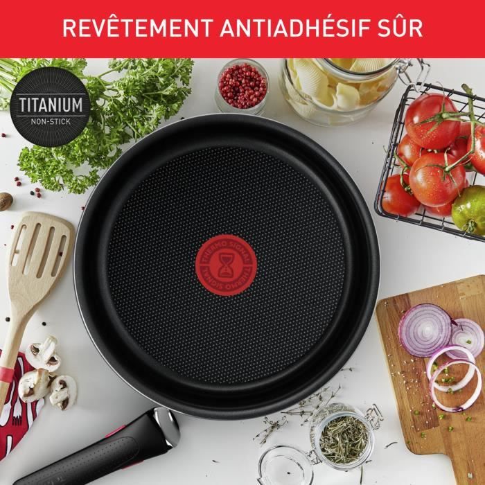 Tefal Ingenio L1529402 Kitchen battery? 10 pieces, except induction, non -stick, made in France Easy Cook N Clean