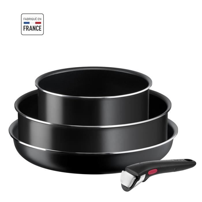 Tefal L1539302 Ingenio Easy Cook & Clean Set 4 Pieces - Anti -adhesive Reception - All lights except induction - Made in France