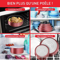 Tefal Ingenio Cooking battery 10 rooms, induction, resistant non -stick, healthy cooking, made in France L3989502