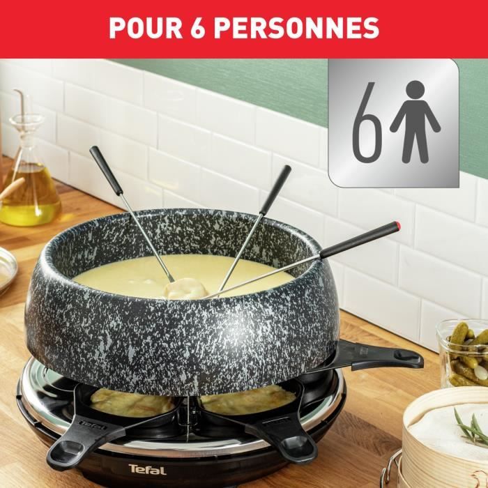 TEFAL RE12C812 Raclette Cheese N'Co - 6 people - Black