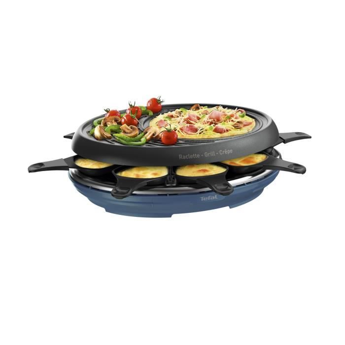 TEFAL - COLORMANIA Grill crepes RE310401 - 8 people with cups - steel blue