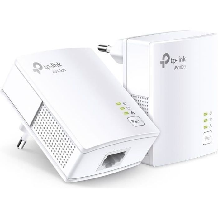 TP-Link TL-PA7017 KIT 1000 Mbps Pack of 2 Powerline adapters with 1 Gigabit port