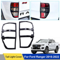 Ford Ranger Tail Lights Cover, Matte Black, Fits 2015-2022 Wildtrak and Raptor