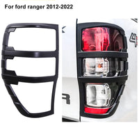 Ford Ranger Achterlicht Cover, Mat Zwart, Geschikt voor 2015-2022 Wildtrak en Raptor