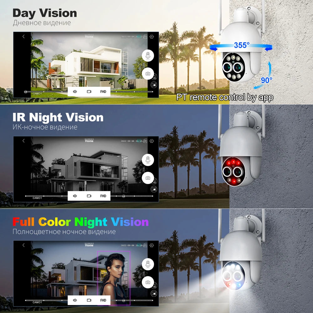 Wireless Security Surveillance System, 8MP, Night Vision