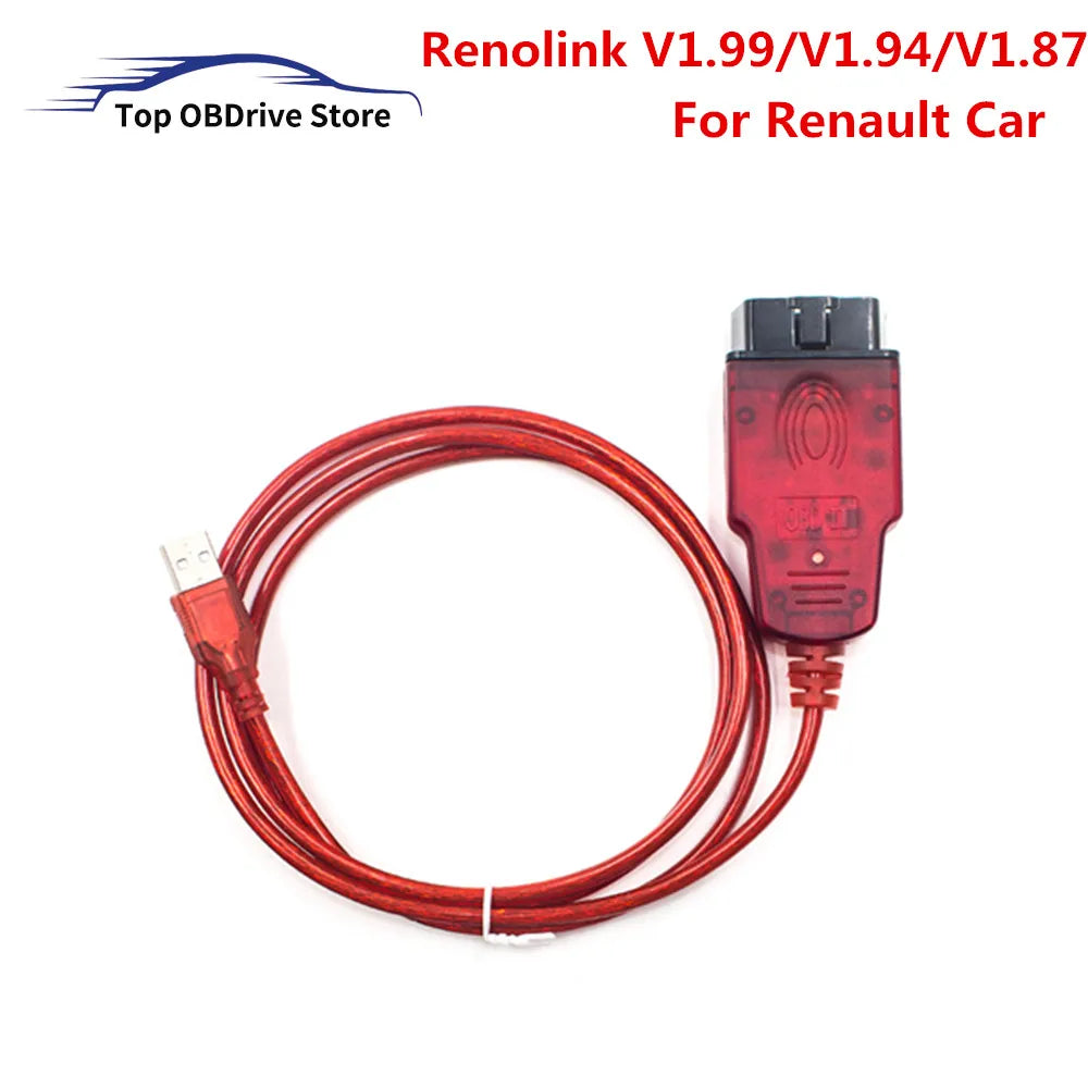 Renolink OBD2 Autokaapeli, ECU-ohjelmointityökalu, avainkoodaus