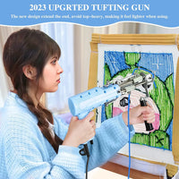 Rug Tufting Gun, 2 in 1 Design, Speed Adjustable